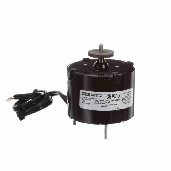 D437 - Fasco 16 WATT HP Refrigeration Motor, 1550/1300 RPM, 115 Volts, 3.3" Diameter, TEAO - D437