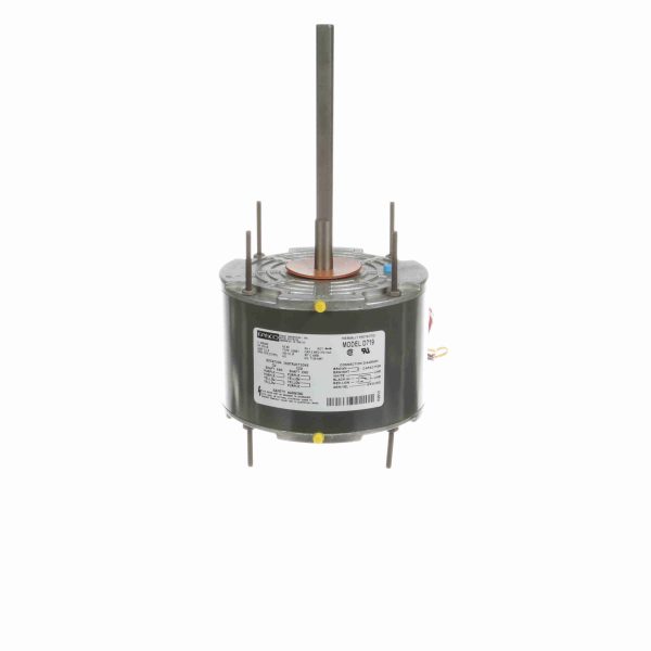 D719 - Fasco 1/5-1/8 HP Condenser Fan Motor, 1075 RPM, 2 Speed, 208/230 Volts, 48 Frame, Semi Enclosed - D719