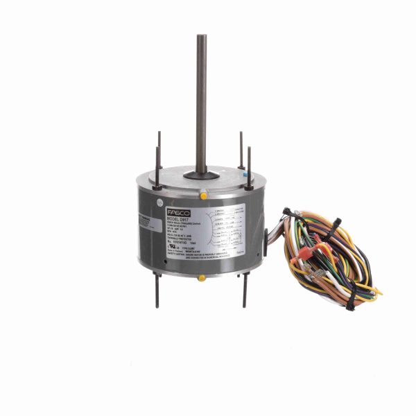 D917 - Fasco 1/6 HP Condenser Fan Motor, 1075 RPM, 208-230 Volts, 48 Frame, TEAO - D917