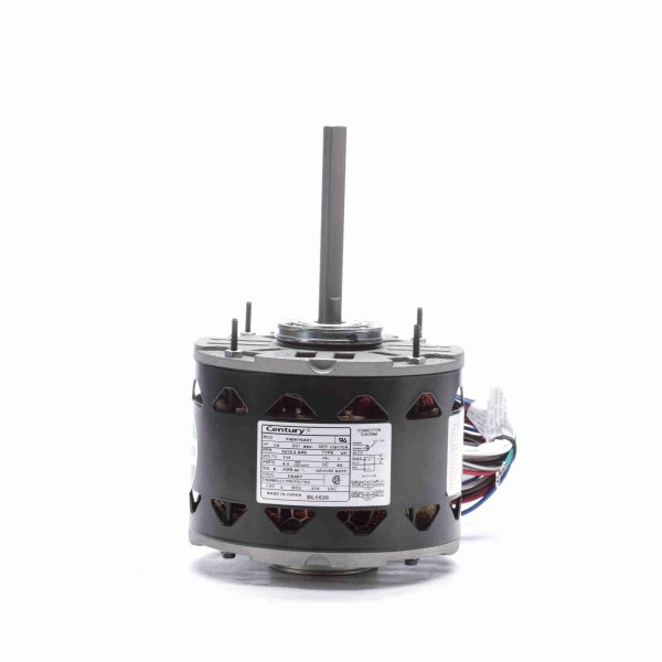 DL1026 - Century 1/4 HP Fan & Blower Motor, 1075 RPM, 3 Speed, 115 Volts, 48 Frame, OAO - DL1026