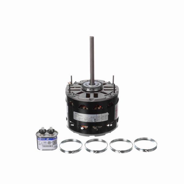 DLR1026 - Century 1/4 HP Fan & Blower Motor, 1075 RPM, 3 Speed, 115 Volts, 48 Frame, OAO - DLR1026