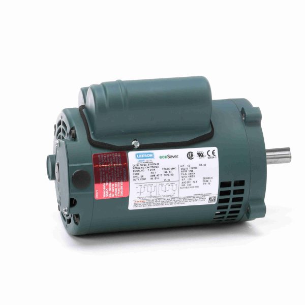 E100024.00 - Leeson 0.33 HP General Purpose Motor, 1 phase, 1800 RPM, 115/230 V, 56C Frame, ODP - E100024.00