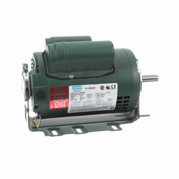 E100063.00 - Leeson 0.33 HP General Purpose Motor, 1 phase, 1800 RPM, 115/230 V, 56 Frame, ODP - E100063.00