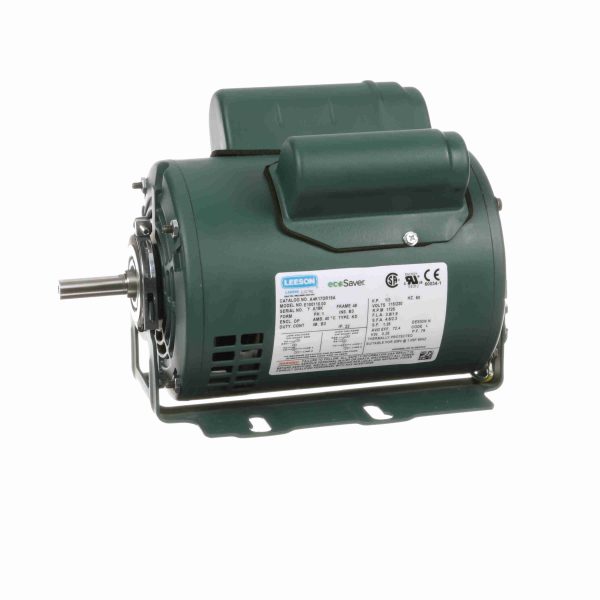 E100110.00 - Leeson 0.33 HP General Purpose Motor, 1 phase, 1800 RPM, 115/230 V, 48 Frame, ODP - E100110.00