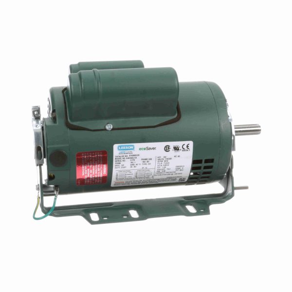 E100603.00 - Leeson 0.75 HP General Purpose Motor, 1 phase, 3600 RPM, 115/230 V, 56 Frame, ODP - E100603.00
