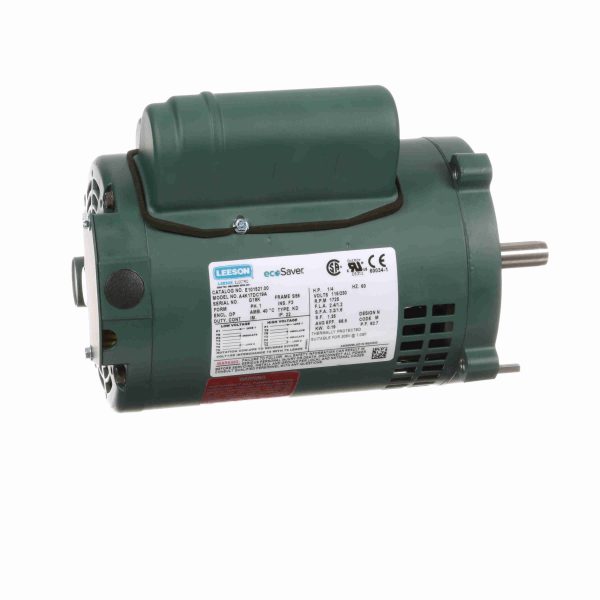 E101521.00 - Leeson 0.25 HP General Purpose Motor, 1 phase, 1800 RPM, 115/230 V, 56 Frame, ODP - E101521.00