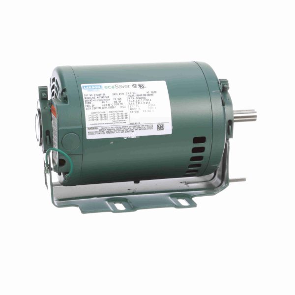 E101641.00 - Leeson 0.75 HP General Purpose Motor, 3 phase, 3600 RPM, 230/460 V, 56H Frame, ODP - E101641.00