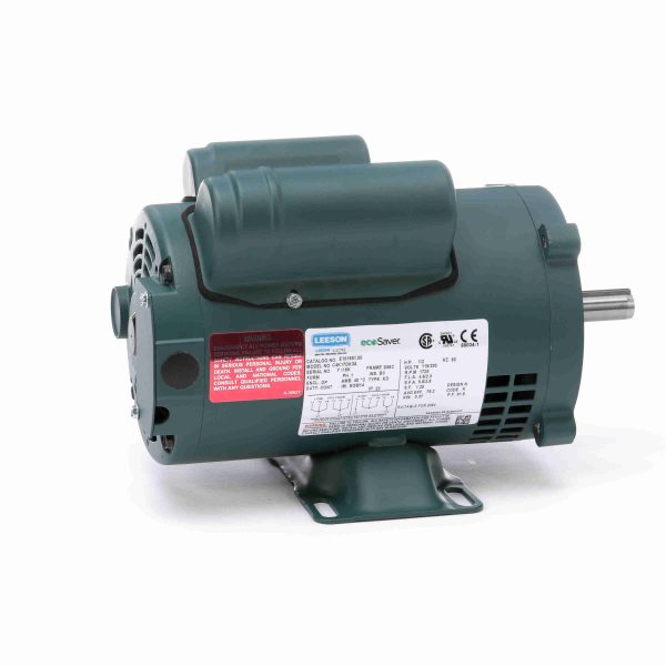 E101651.00 - Leeson 0.50 HP General Purpose Motor, 1 phase, 1800 RPM, 115/230 V, 56C Frame, ODP - E101651.00
