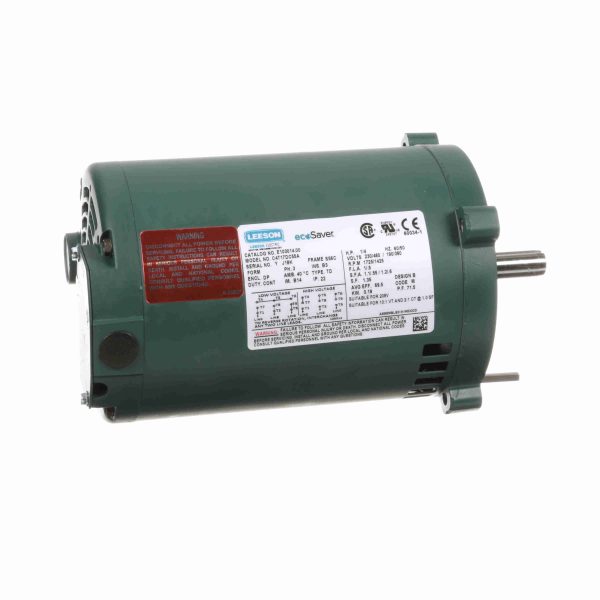 E103014.00 - Leeson 0.25 HP General Purpose Motor, 3 phase, 1800 RPM, 230/460 V, 56C Frame, ODP - E103014.00