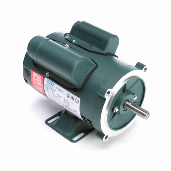 E103083.00 - Leeson 0.33 HP General Purpose Motor, 1 phase, 1800 RPM, 115/230 V, 56C Frame, ODP - E103083.00
