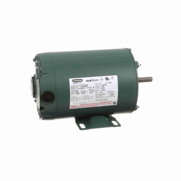 E110036.00 - Leeson 1 HP General Purpose Motor, 1 phase, 1800 RPM, 115/230 V, 56C Frame, ODP - E110036.00
