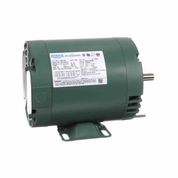 E110425.00 - Leeson 0.33 HP General Purpose Motor, 3 phase, 1200 RPM, 230/460 V, 56 Frame, ODP - E110425.00