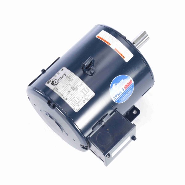 E217M2 - Century 3 HP General Purpose Motor, 3 phase, 1800 RPM, 208-230/460 V, 182T Frame, ODP - E217M2