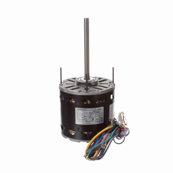 FD1056 - Century 1/2 HP Fan & Blower Motor, 1075 RPM, 3 Speed, 208-230 Volts, 48 Frame, OAO - FD1056