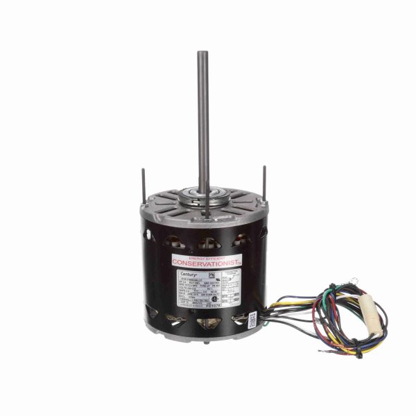 FD1076 - Century 3/4 HP Fan & Blower Motor, 1075 RPM, 3 Speed, 208-230 Volts, 48 Frame, OAO - FD1076
