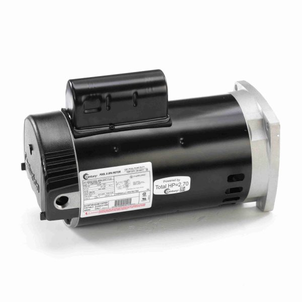 HSQ1202 - Century 2.0 HP Pool Pump Motor, 1 phase, 3600 RPM, 208-230 V, 56Y Frame, ODP - HSQ1202