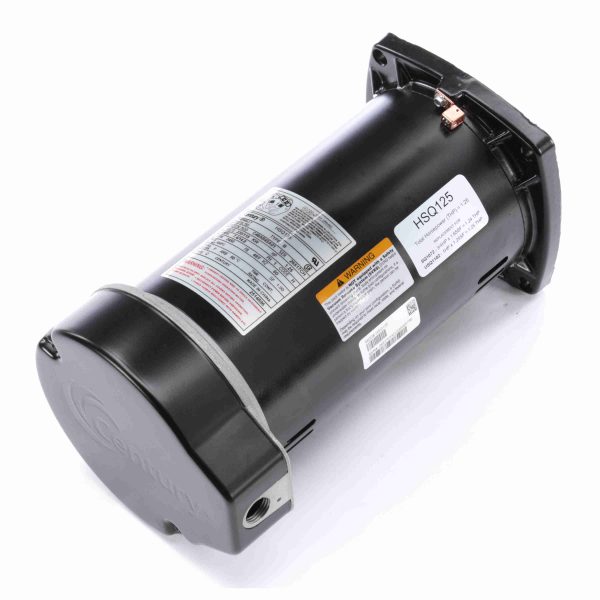 HSQ125 - Century 1.25 HP Pool Pump Motor, 1 phase, 3600 RPM, 230/115 V, 48Y Frame, ODP - HSQ125