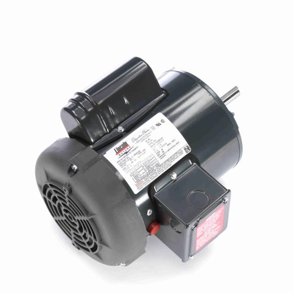 LM24744 - Leeson 0.75 HP General Purpose Motor, 1 phase, 3600 RPM, 115/208-230 V, 56Z Frame, TEFC - LM24744