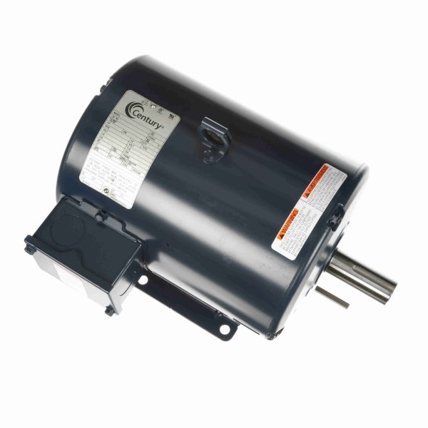 M211M2 - Century 3/0.75 HP 2 speed General Purpose Motor, 3 phase, 1800/900 RPM, 460 V, 184T Frame, ODP - M211M2