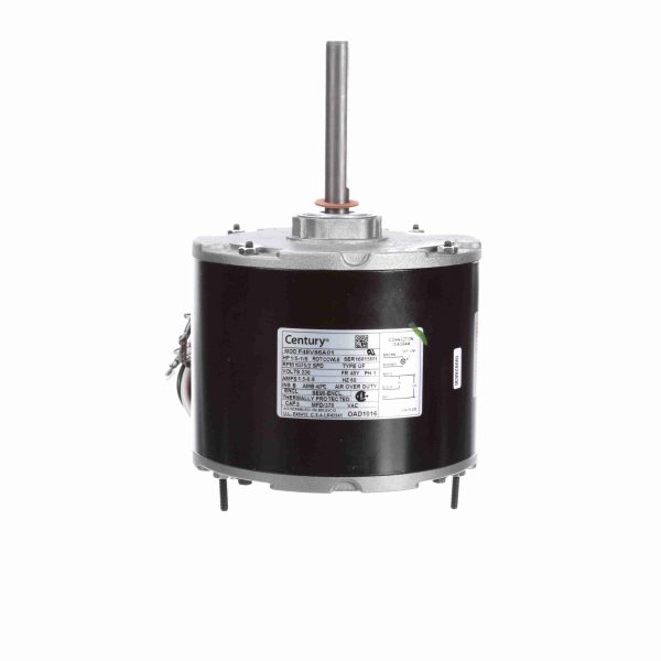 OAD1016 - Century 1/5-1/8 HP OEM Replacement Motor, 1075 RPM, 2 Speed, 230 Volts, 48 Frame, Semi Enclosed - OAD1016