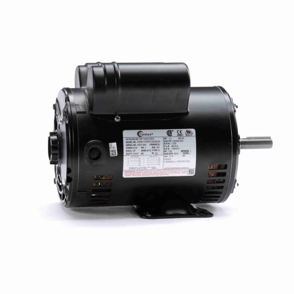 OB1104AV2ES - Century 1.0 HP General Purpose Motor, 1 phase, 1800 RPM, 115/208-230 V, 56 Frame, ODP - OB1104AV2ES