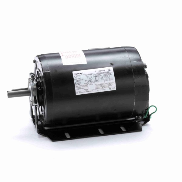 RB3204 - Century 2 HP Fan and Blower HVAC/R Motor, 3 phase, 1800 RPM, 208-230/460 V, 56H Frame, OPEN - RB3204